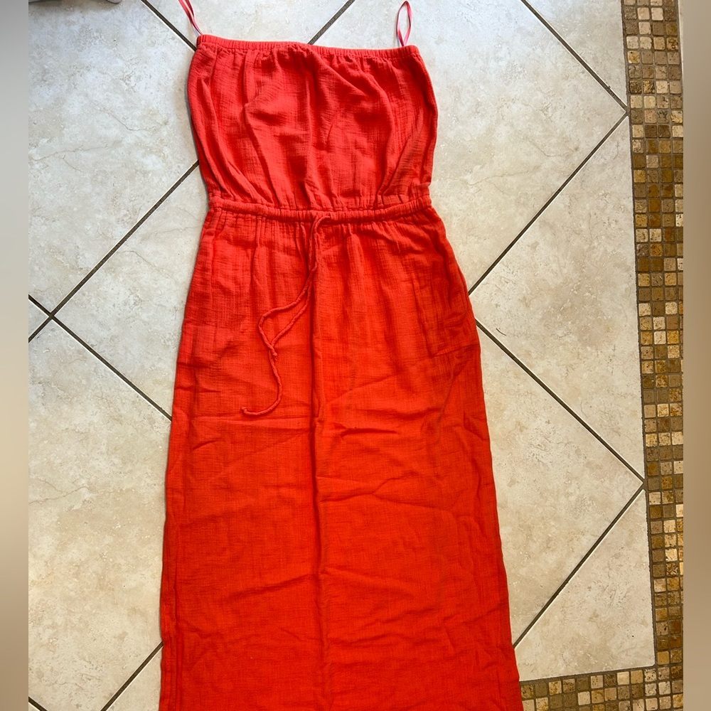 Cute Red Long J Crew Dress